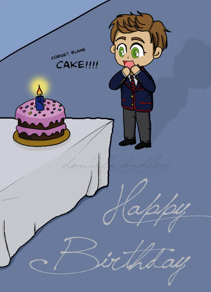 Grant Gustin B'Day Card (2012)