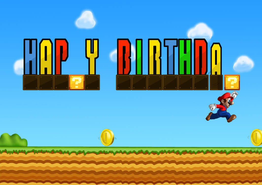 Mario Birthday Card (2017)