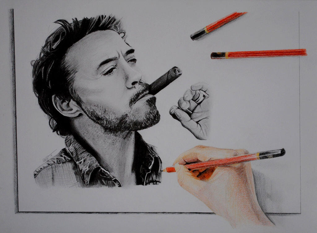 Drawing Robert Downey Jr. (2014)